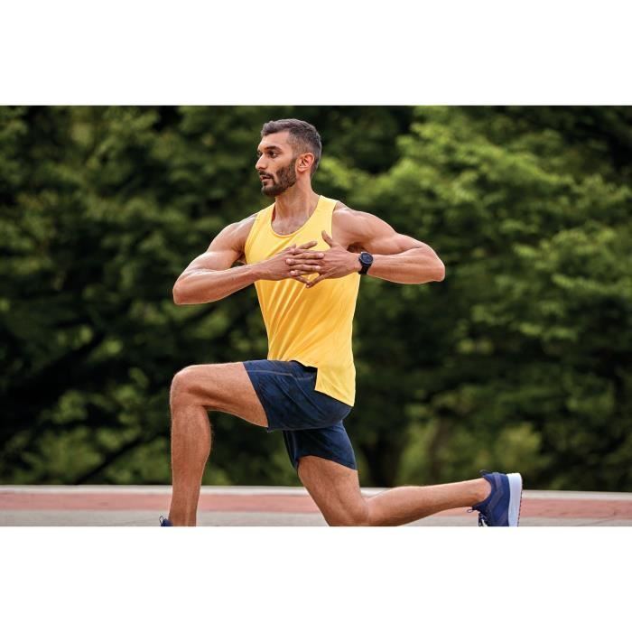 GARMIN Vivomove Sport - Montre de sport connectée a aiguilles et écran tactile - Noir Slate