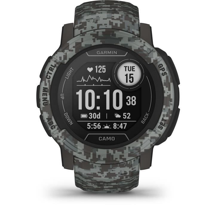 Montre connectÈe - GARMIN - Instinct 2 - Camo Edition - Graphite Camo