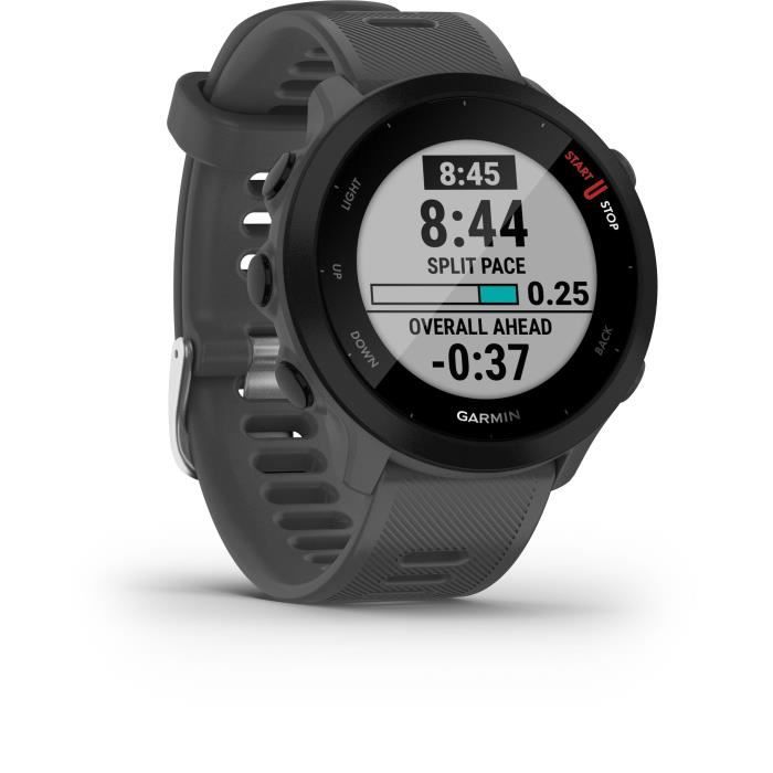 Montre connectÈe sport - GARMIN - Forerunner 55 - Monterra Grey (Gris)