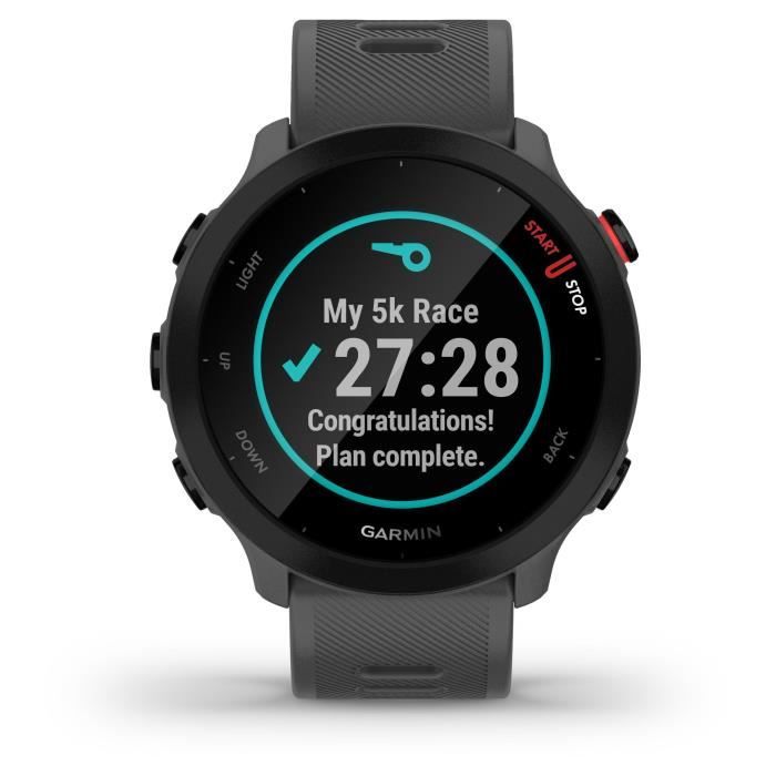 Montre connectÈe sport - GARMIN - Forerunner 55 - Monterra Grey (Gris)