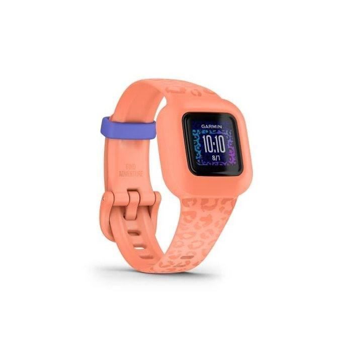 GARMIN - Bracelet d'activitÈ pour enfants VIVOFIT JR3 - Peche LÈopard
