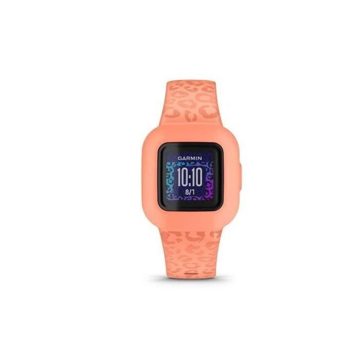 GARMIN - Bracelet d'activitÈ pour enfants VIVOFIT JR3 - Peche LÈopard