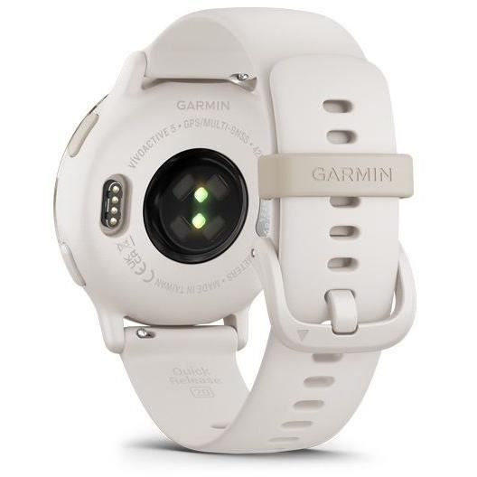 Montre GPS connectée - GARMIN - Vivoactive 5 - WiFi - 30,4 mm (1,2) - Creme Doré avec bracelet Beige