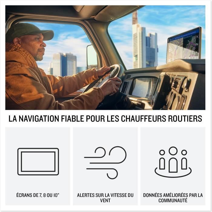 GPS poids-lourds - GARMIN - Dezl LGV720 - Europe entiere, communauté dezl