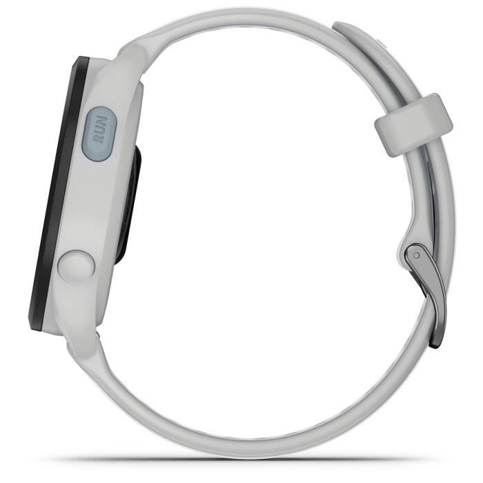 Montre GPS connectÈe - GARMIN - Forerunner 165 - 1,2 - Blanc avec bracelet Blanc et Gris clair