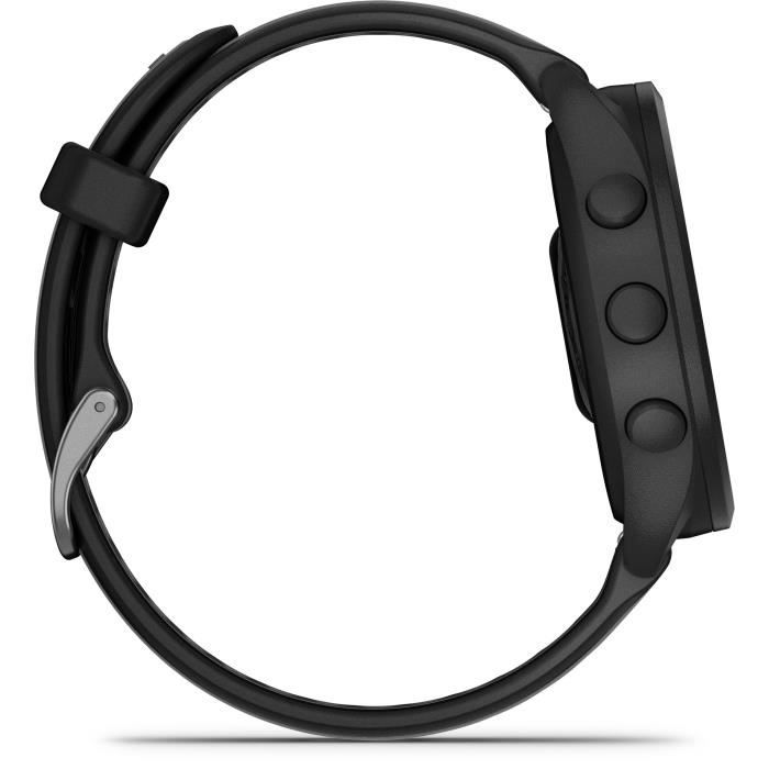 Montre GPS connectÈe - GARMIN - Forerunner 165 - 1,2 - Noir avec bracelet Noir et Gris