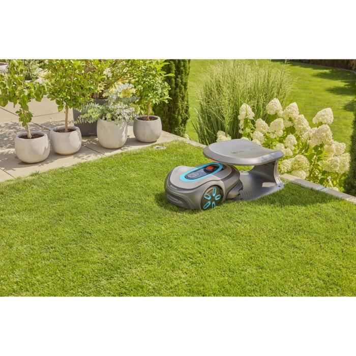Tondeuse robot - GARDENA - Smart SILENO max 1500 - Surface 1500 m² - DuoConnect - Bluetooth - Tonte des bordures