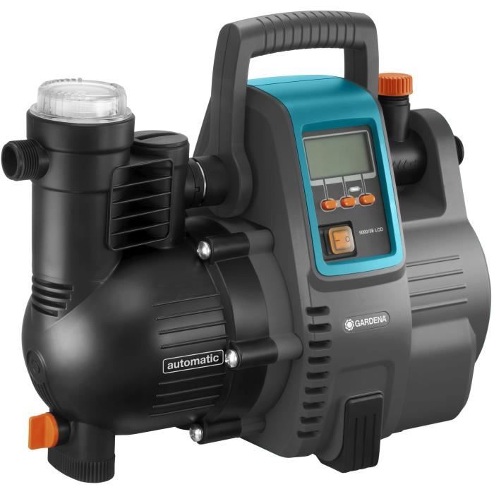 GARDENA Pompe automatique maison et jardin 5000/5E LCD Comfort1300WDébit 5000l/hpression 5.0 barExtension garantie 5ans