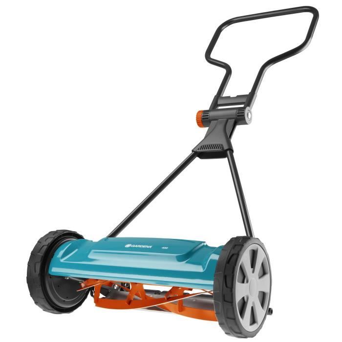 GARDENA Tondeuse hélicoidale 400 Classic Surface tonte max 200m² Hauteur de coupe 12 a 42mm Largeur de coupe 40cm (4018-20)