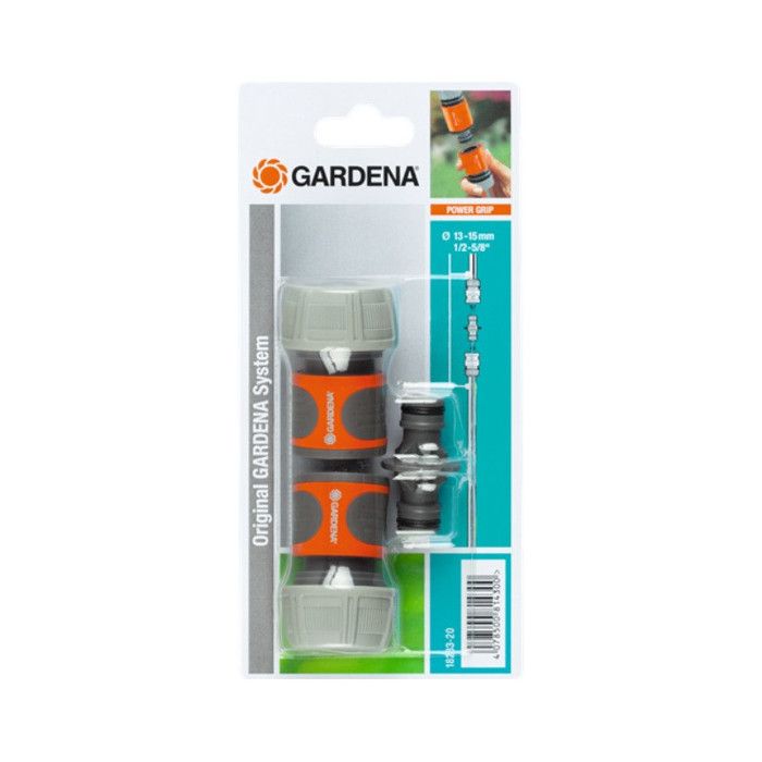 Kit d'arrosage GARDENA pour tuyau Ř19mm - 2 raccords rapides - Connecteur adapté - Garantie 5 ans