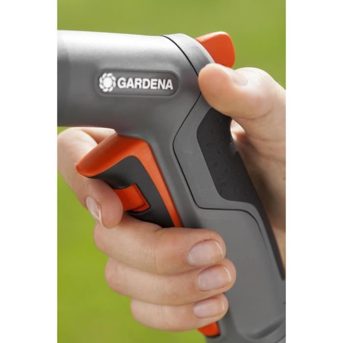 Pistolet d'arrosage et nettoyage GARDENA Comfort - Jet concentré & brume - Verrouillage du jet - Garantie 5 ans