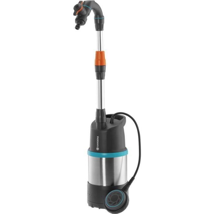 GARDENA Pompe pour collecteur d’eau de pluie 4700/2 inox –550W –Débit 4700l/h & pression 2.5 bar –Extension garantie 5 ans