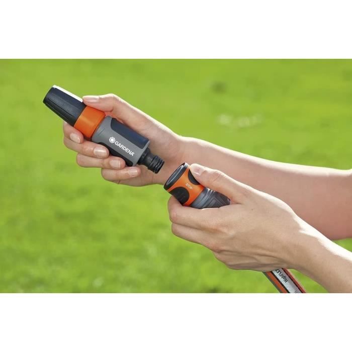 GARDENA raccords rapide et Aquastop Ø19 mmPour début et fin de tuyau Avec l'Original GARDENA SystemRésiste au get et UV