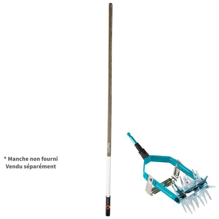 GARDENA Émietteur-sarcleuse 14cm Combisystem – Acier galvanisé haute qualité – Outil ensemencement – Garantie 25 ans (3195-20)