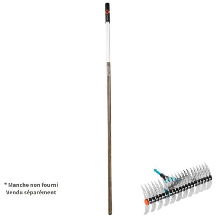 GARDENA Râteau-scarificateur 35cm Combisystem - Lames acier galvanisé pressé Anti-mousse et émiettage Garantie 25 ans (3392-20)