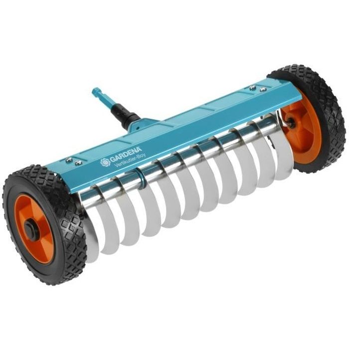 GARDENA Scarificateur sur roues 32cm Combisystem - Lames inox anti bourrage Anti-mousse et émiettage Garantie 25 ans (3395-20)
