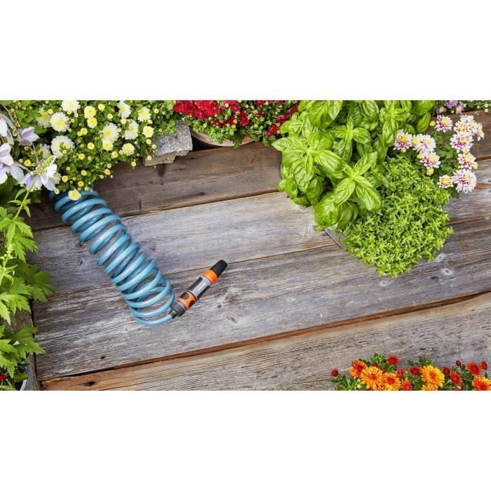 GARDENA Flexible d'arrosage Longueur 15m Ø9mm Arrosage petits espaces Kit complet avec raccords Garantie 5 ans (4648-26)