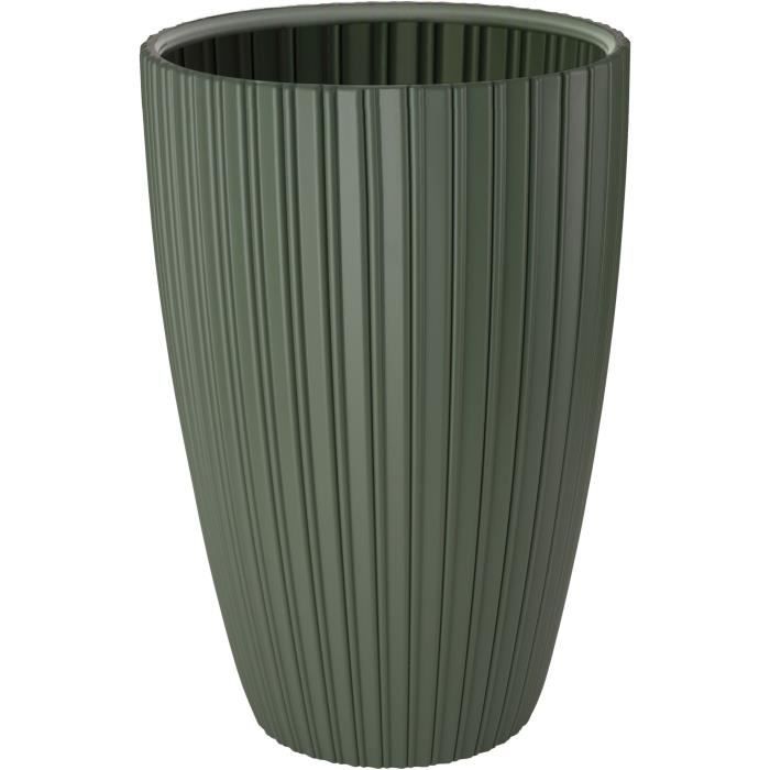 Pot de fleurs - GARDEN ID - Fancy - 40 x 58 cm - Pour jardin, balcons ou intérieurs - Vert tilleul