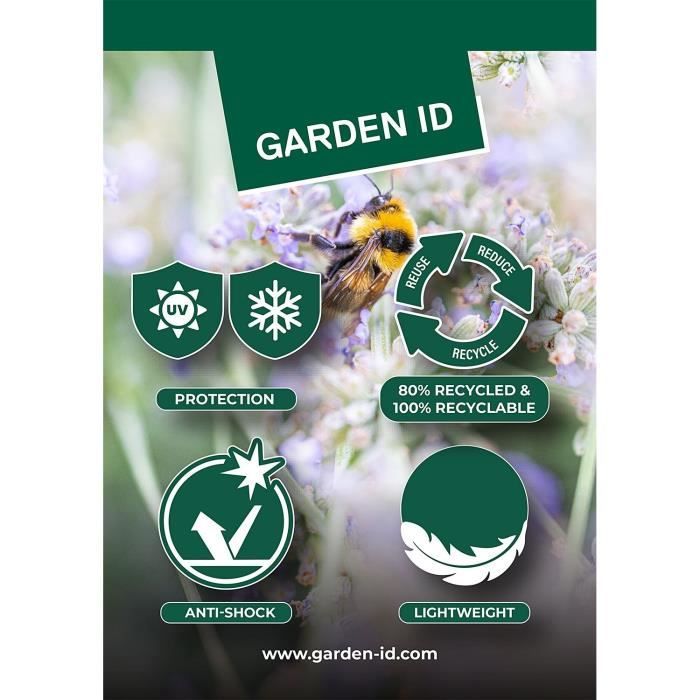 Pot de fleurs - GARDEN ID - Fancy - 40 x 58 cm - Pour jardin, balcons ou intérieurs - Vert tilleul
