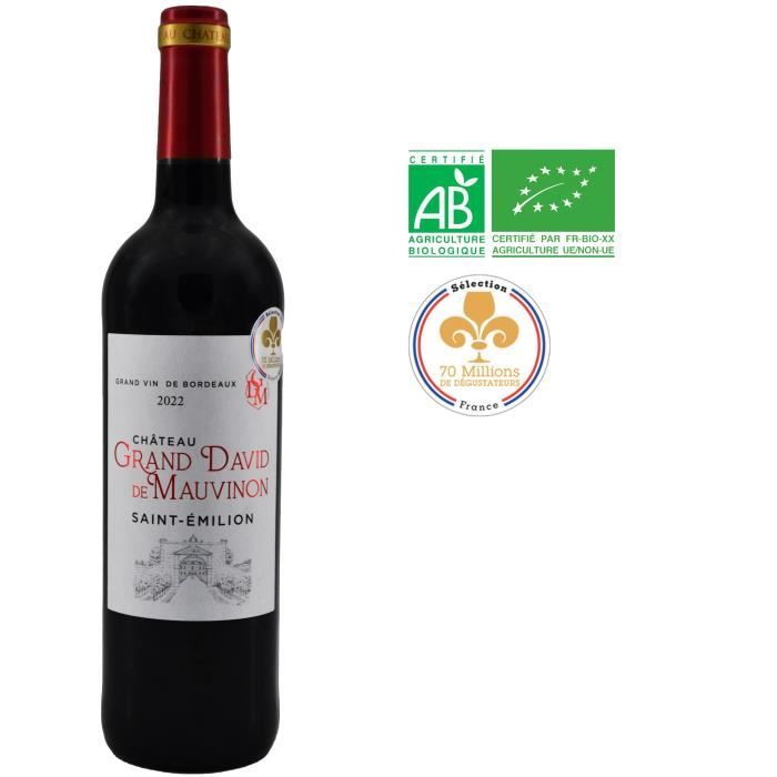 Château Grand David de Mauvignon 2022 Saint-Emilion - Vin rouge de Bordeaux