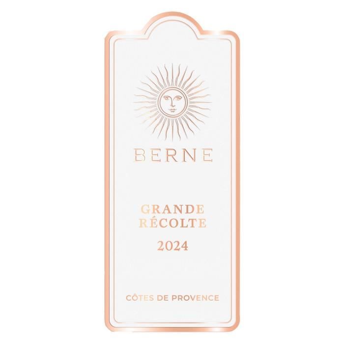 Berne Grande Récolte 2024 Côtes de Provence - Vin rosé de Provence - 75cl