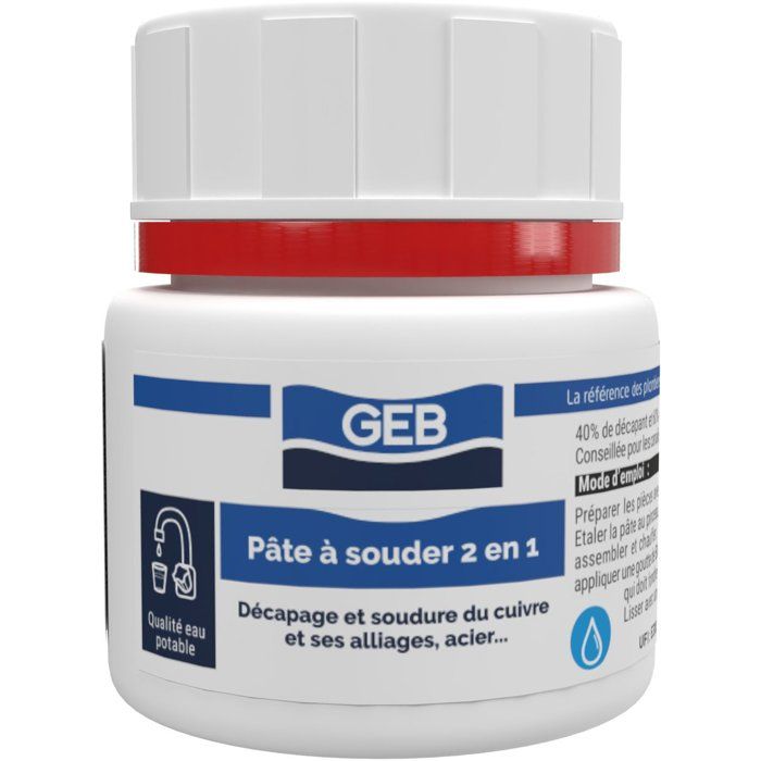 Pâte a souder 2en1 - GEB - Décape et brase - Pot 150 g