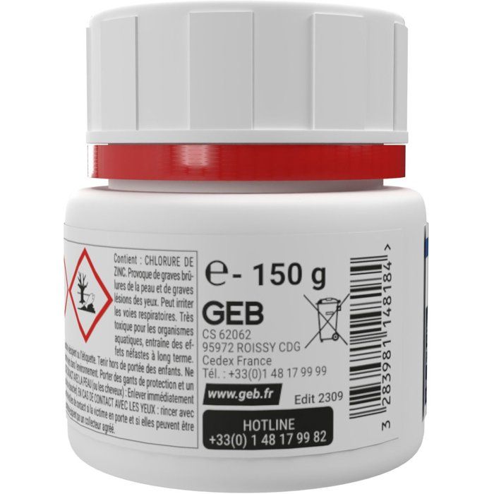 Pâte a souder 2en1 - GEB - Décape et brase - Pot 150 g