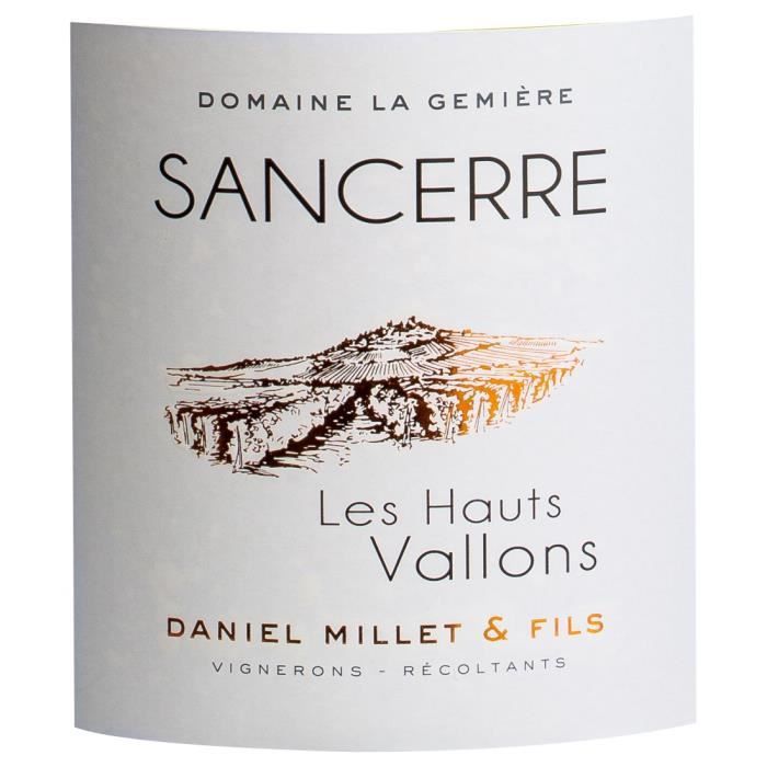 Domaine La Gemiere Les Hauts Vallons 2023 Sancerre - Vin blanc de Loire