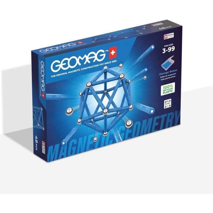 Jeu de construction magnétique - GEOMAG - Classic - 48 pieces - Magnétique - Des 3 ans