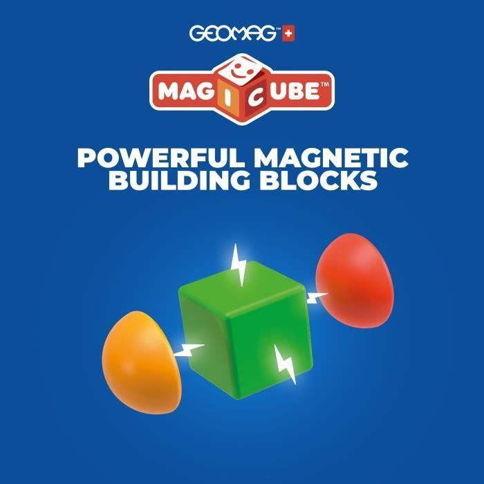 Blocs magnétiques - GEOMAG - Safari - 10 pieces - Éducatif - Plastique recyclé - Des 12 mois