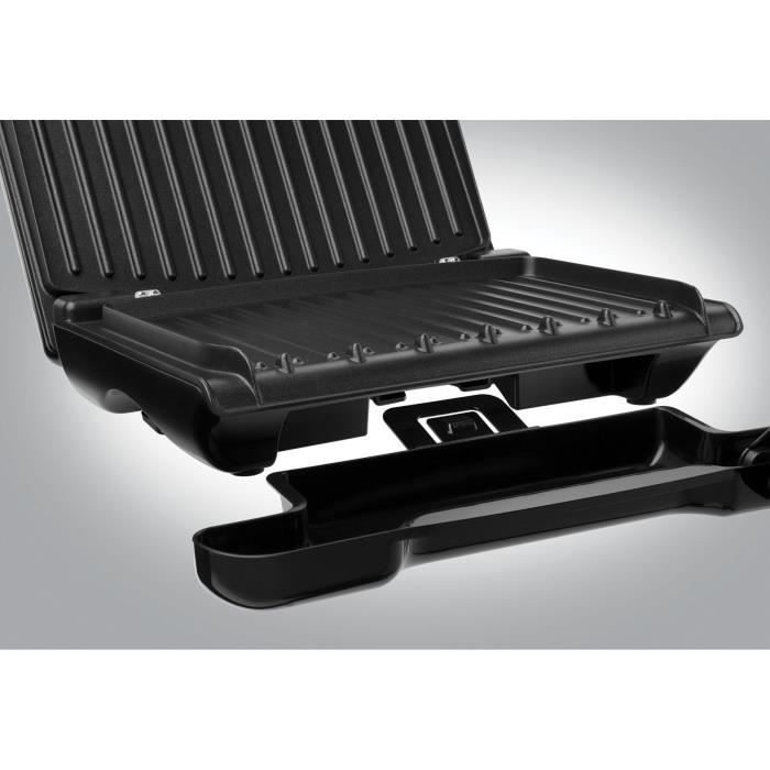 Grill compact - GEORGE FOREMAN - 25030-56 - 1200 W - 3 portions - Acier - Rouge