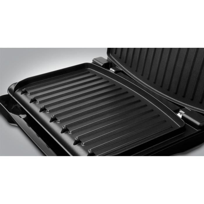 Grill compact - GEORGE FOREMAN - 25030-56 - 1200 W - 3 portions - Acier - Rouge