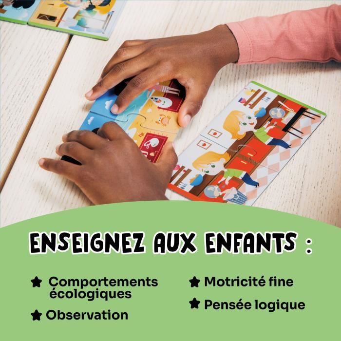 Jeux éducatifs - GEOMAG - Ecologic Puzzle Respect the Earth - Mini-puzzles éducatifs - Actions écoresponsables