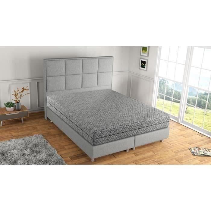GEOFLEX - Matelas - 160 x 200 cm - Epaisseur 26 cm - Ressorts ensachÈs - RÈversible tres ferme ou ÈquilibrÈ