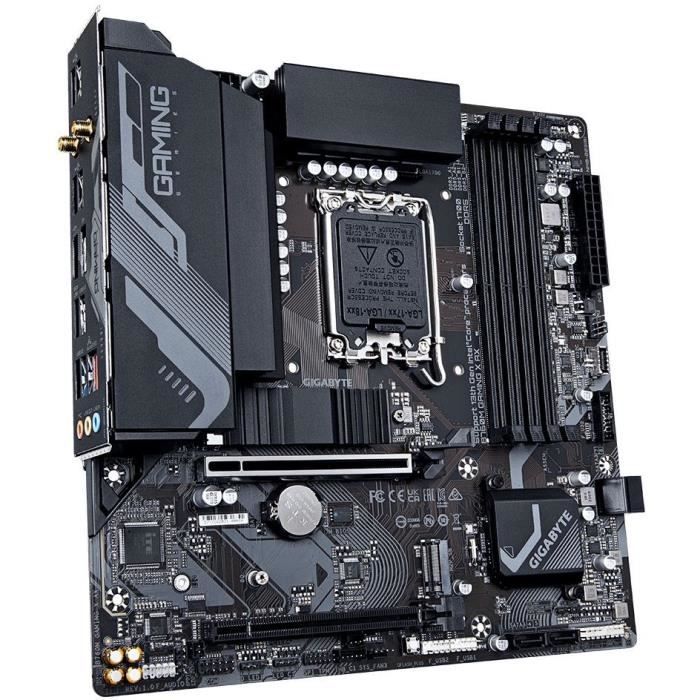 Carte mere - GIGABYTE - B760M Gaming X AX - DDR5 jusqu'a 7600 MHz - Wi-Fi 6E - 2.5GbE LAN
