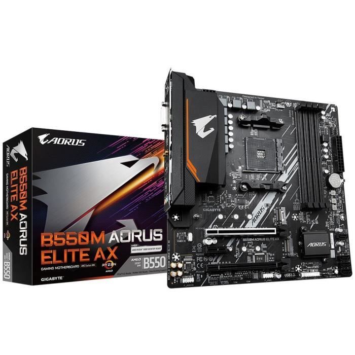 Carte mere - GIGABYTE - B550M AORUS ELITE AX
