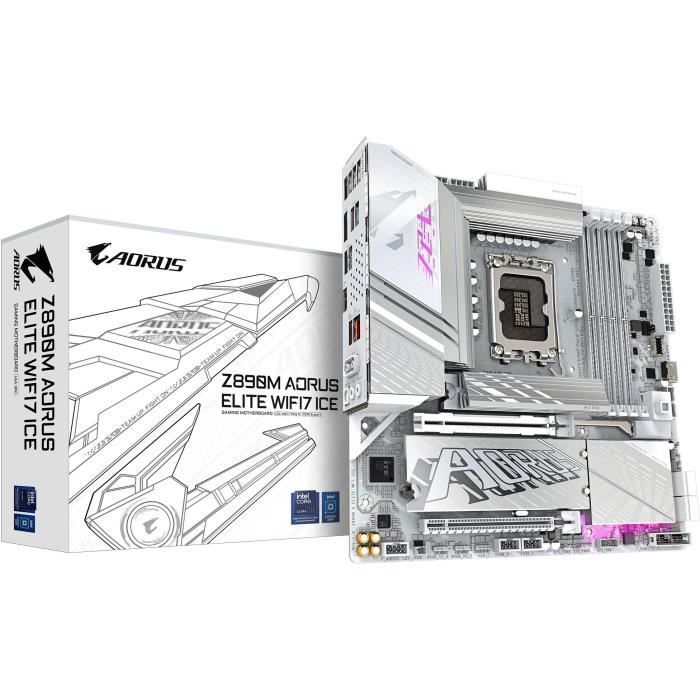 Carte mere - GIGABYTE - Z890M AORUS ELITE WIFI7 ICE