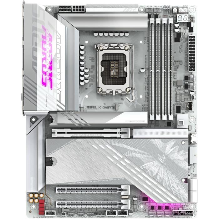 Carte mere ATX GIGABYTE Z890 A ELITE X ICE - Socket 1851 - Thunderbolt 4 - LAN 2.5 GbE - Wi-Fi 7/Bluetooth 5.4