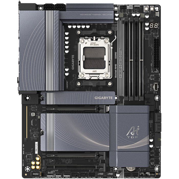 Carte mere - GIGABYTE - B850 AI TOP - Format ATX - Chipset AMD B850 - DDR5 & PCIe 5.0 - WiFi 7