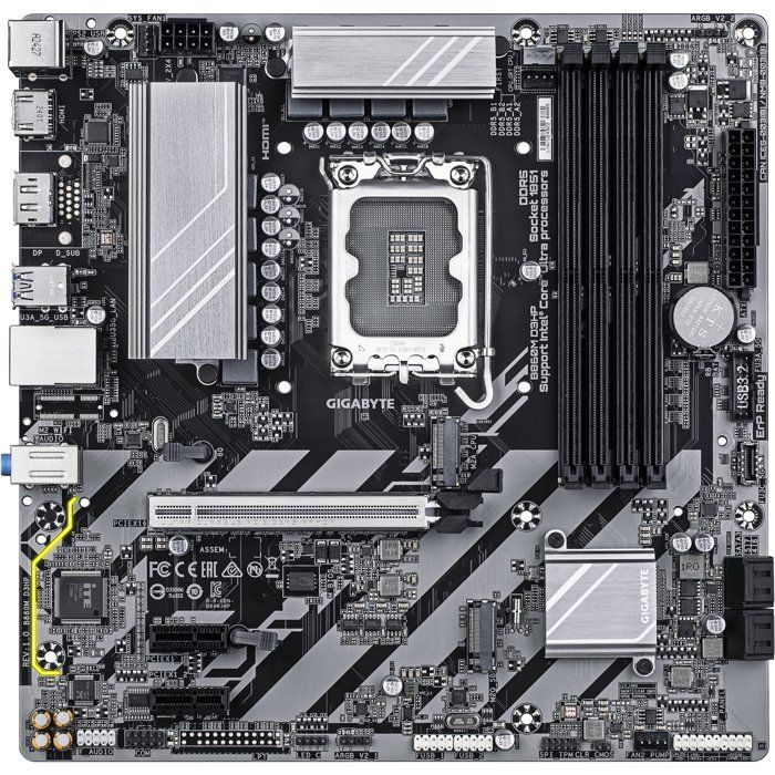 Carte mere - GIGABYTE - B860M D3HP - Format Micro-ATX - Chipset Intel B860 - DDR5