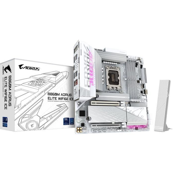Carte mere - GIGABYTE - B860M AORUS ELITE WF6E ICE