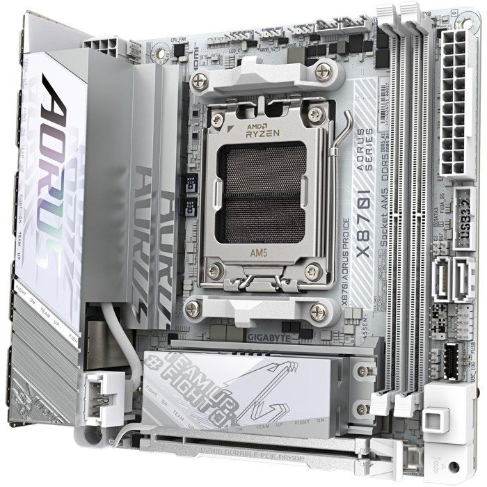 Carte mere - GIGABYTE - X870I AORUS PRO ICE - Format Mini-ITX - Chipset AMD X870 - DDR5 & PCIe 5.0 - WiFi 7