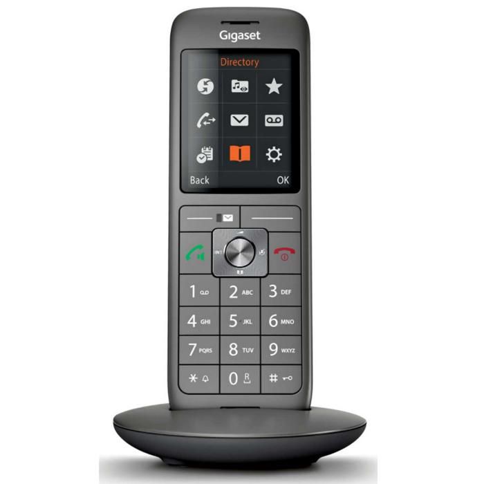 Téléphone Fixe sans fil - GIGASET CL 660 Duo Anthracite - Écran couleur rétroéclairé - Répertoire 400 contacts