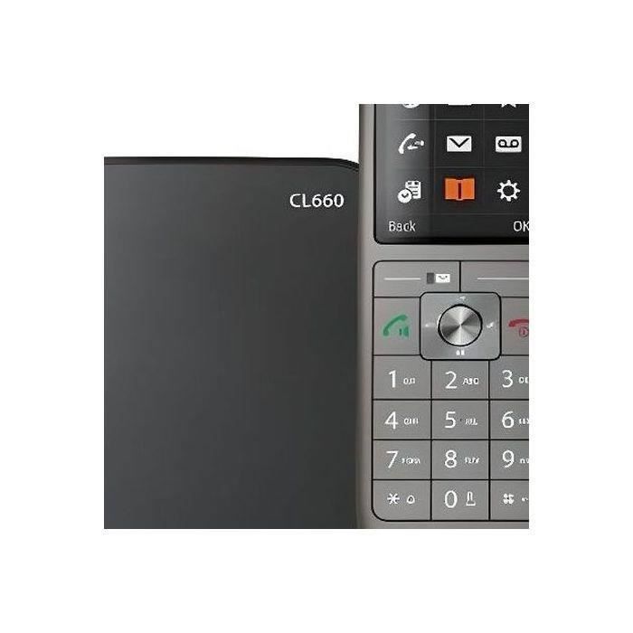 Téléphone Fixe GIGASET CL 660 - Écran couleur rétroéclairé - Répertoire 400 contacts - Finition haut de gamme