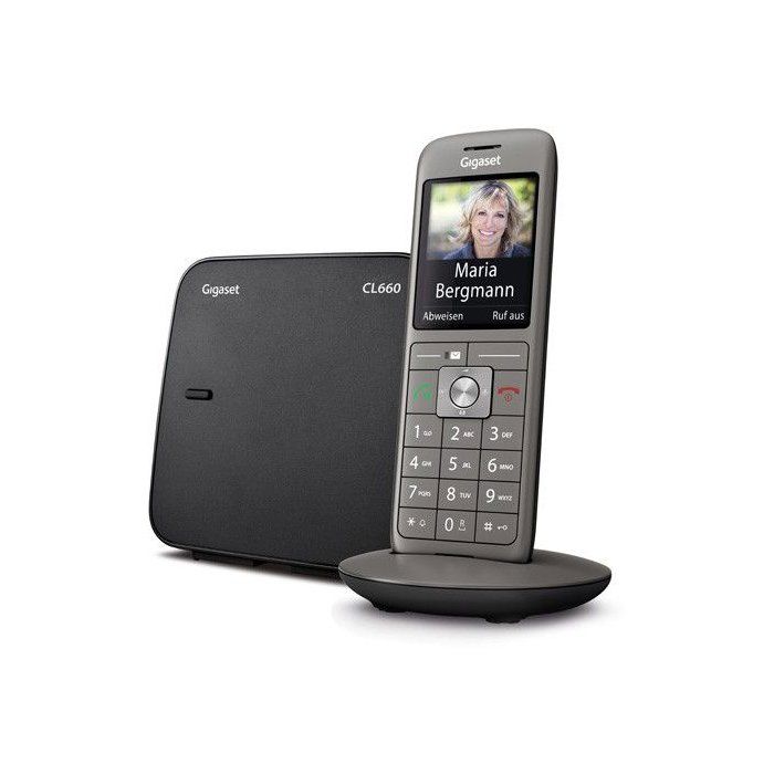 Téléphone Fixe Gigaset CL 660 A Anthracite - Répondeur, écran couleur rétroéclairé et finition haut de gamme