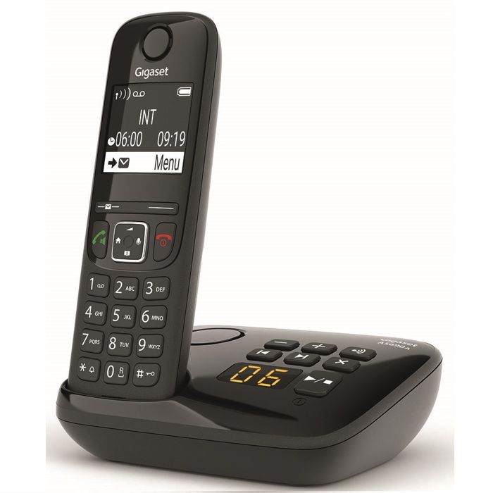 GIGASET Téléphone Fixe AS690 A Noir