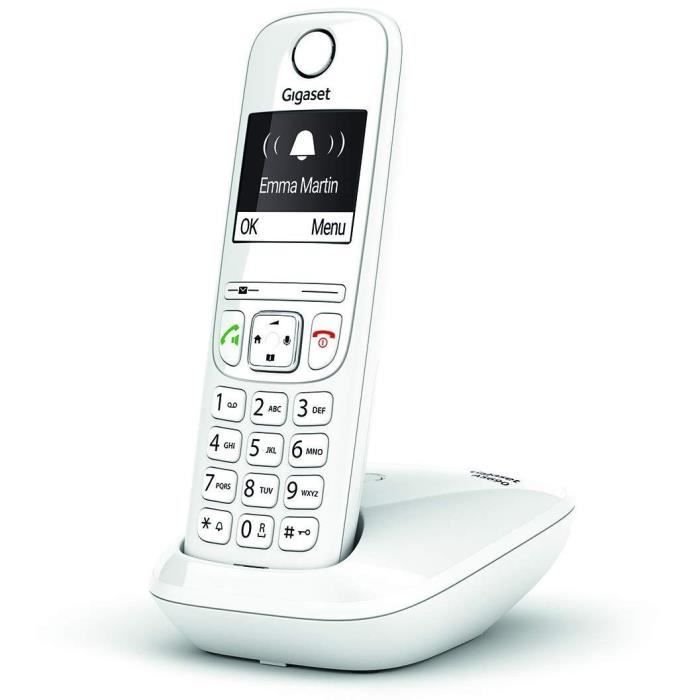 GIGASET Téléphone Fixe AS690 Trio Blanc