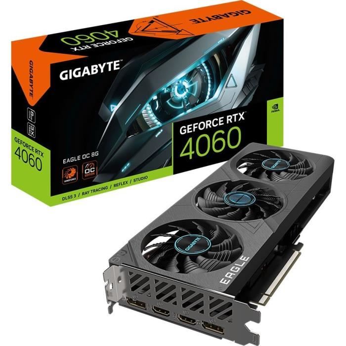 GIGABYTE - Carte Graphique - GeForce RTXô 4060 EAGLE OC 8G