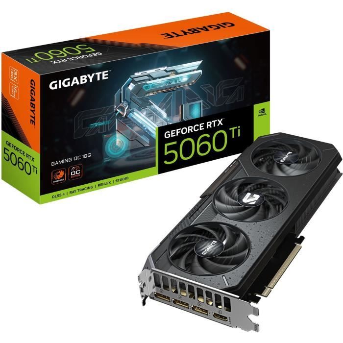 Carte graphique - GIGABYTE - GeForce RTX 5060 Ti GAMING OC 16G