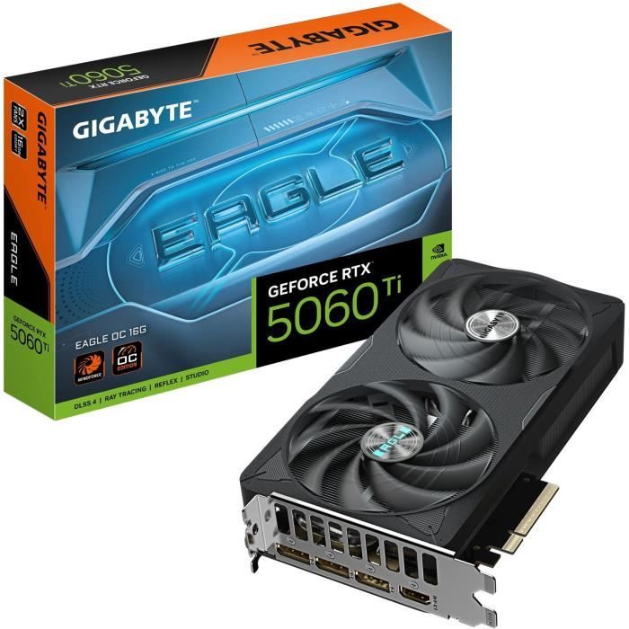 Carte graphique - GIGABYTE - GeForce RTX 5060 Ti EAGLE OC 16G